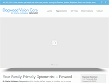 Tablet Screenshot of dogwoodvisioncare.com